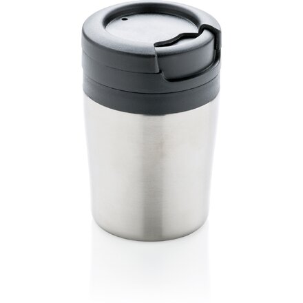 Кружка термическая "Coffee-to-go" серебристый/черный