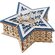 Шкатулка из фанеры в виде звезды "Asteris", сине-серебристый