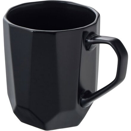 Кружка с гранями Amery, 310мл, черный матовый