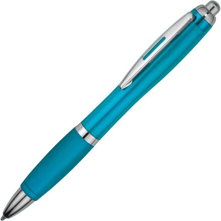 Ручка шариковая автоматическая "Nash" голубой/серебристый