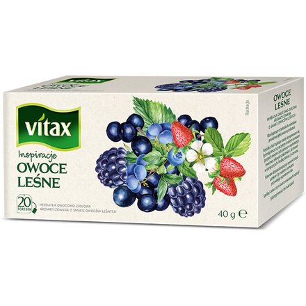 Чай фруктовый "Vitax" со вкусом лесных ягод, пакетированный