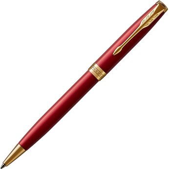 Шариковая ручка Parker Sonnet , Lacquer Intense Red GT, стержень: M, цвет чернил: black , в подарочной упаковке