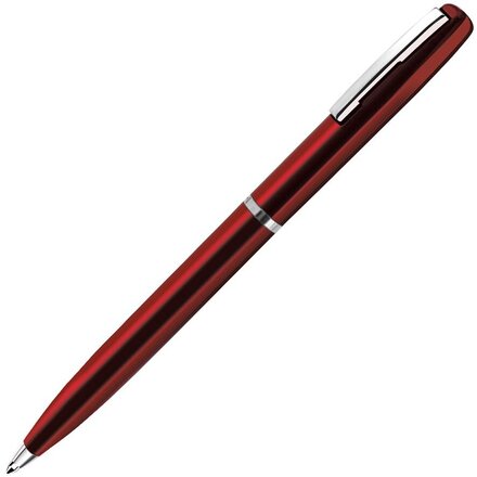 Ручка шариковая автоматическая "Clicker" красный/серебристый
