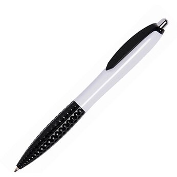 Ручка шариковая автоматическая "Jump" белый/черный