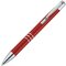 Ручка шариковая автоматическая "Ascot" красный/серебристый