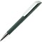 Ручка шариковая автоматическая "Flow T-GOM CB CR" софт-тач, темно-зеленый/белый/серебристый