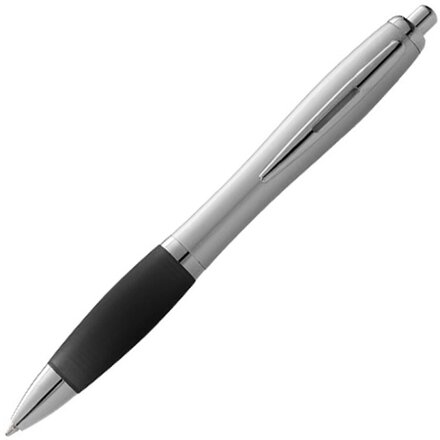 Ручка шариковая автоматическая "Nash" черный/серебристый