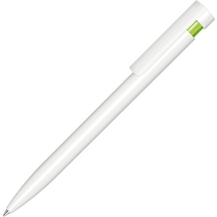 Ручка шариковая автоматическая "Liberty Polished Basic Antibac" белый/светло-зеленый