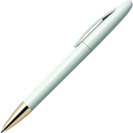 Ручка шариковая автоматическая "Icon C GOLD" белый/золотистый