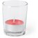 Свеча декоративная "Persy клубника" ароматизированная, прозрачный/красный