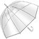 Зонт-трость "Bellevue" прозрачный/серебристый