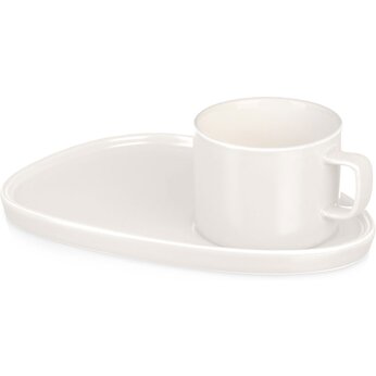 Чашка с блюдцем "Brighton" белый