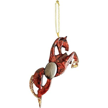 Елочные игрушки (Лошадь).Символы года Гранат