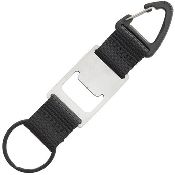 Брелок-ремувка с открывашкой и карабином "Champion", черный
