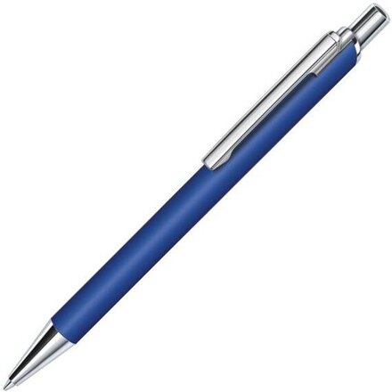 Ручка шариковая автоматическая "Arvent Soft Touch" синий/серебристый