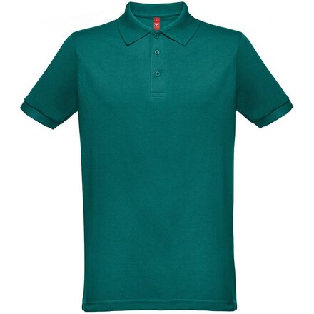 Рубашка-поло мужская "Berlin" 200, 3XL, темно-зеленый