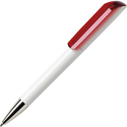 Ручка шариковая автоматическая "Flow B 30 CR" белый/красный