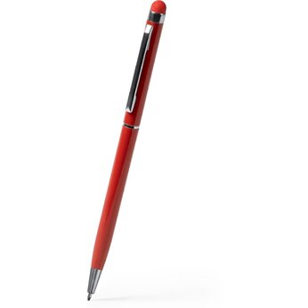 Ручка-стилус металлическая шариковая BAUME, красный