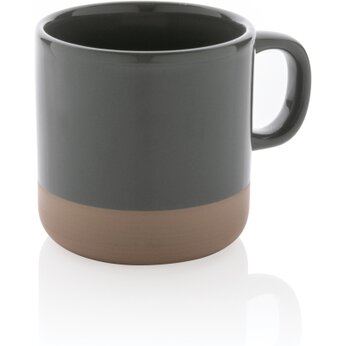 Кружка "P434.112", серый/натуральный