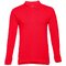 Рубашка-поло мужская "Bern" 210, S, с длинным рукавом, красный