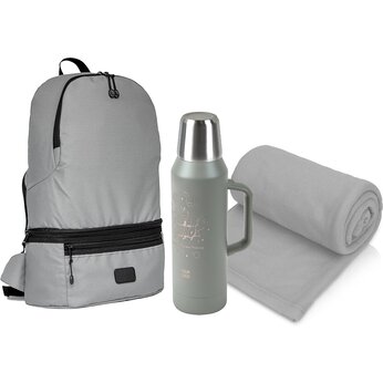  Набор подарочный: Рюкзак-трансформер Athletica, плед "Polar", термос "01632B"