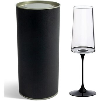 Бокал для игристого "Trebonn SplitGlass", 320 мл, прозрачный/черный
