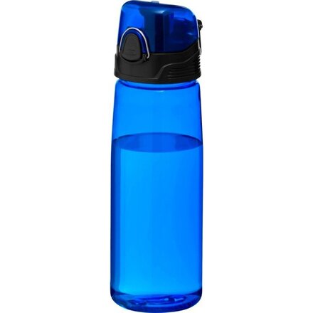 Бутылка для воды "Capri" прозрачный синий/черный