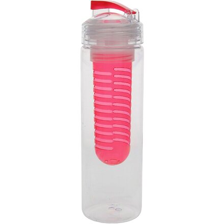 Бутылка для воды "Frutti" прозрачный/красный