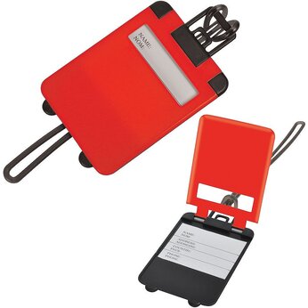 Бирка багажная "Чемодан" , красный