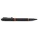 Ручка-роллер "IM Vibrant Rings T315 Flame Orange PVD" черный/оранжевый