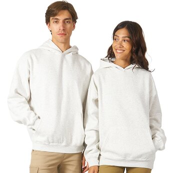 Толстовка с капюшоном оверсайз «Berlin» унисекс, белый меланж,  M-L