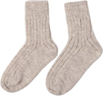 Носки подарочные "НАСВЯЗИ©", бежевый