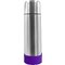 Термос "Picnic Silver To Go" с манжетой, серебристый/фиолетовый