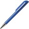 Ручка шариковая автоматическая "Flow C CR" светло-синий/серебристый
