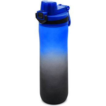 Бутылка для воды "Verna Soft-touch", синий/черный