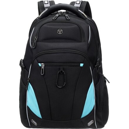 Рюкзак TORBER XPLOR с отделением для ноутбука 15", чёрный, полиэстер 900D, 34x22x46 см, 34л