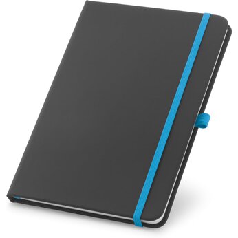 Блокнот "Corbin" черный/голубой
