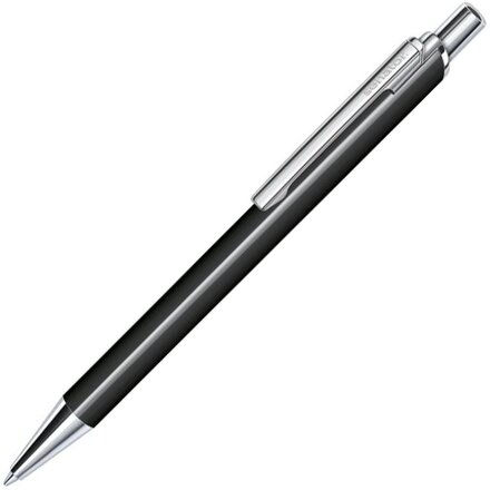 Ручка шариковая автоматическая "Arvent Glossy" черный/серебристый