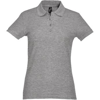 Рубашка-поло женская "Passion" 170, XXL, серый меланж
