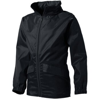 Ветровка "Miami" детская с чехлом, черный, размер 14