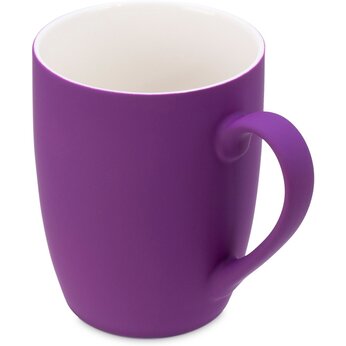 Кружка с покрытием soft-touch C1, фиолетовый