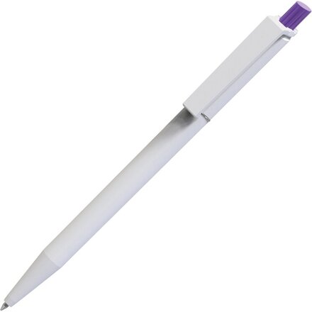 Ручка шариковая автоматическая "Xelo White" белый/фиолетовый