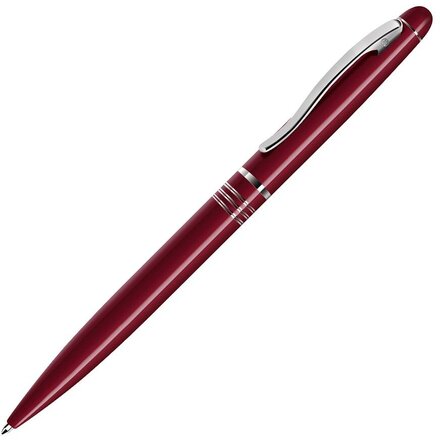 Ручка шариковая автоматическая "Glance" красный/серебристый