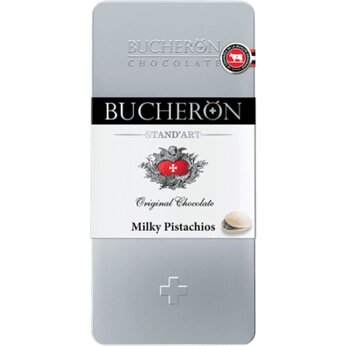 Шоколад молочный "Bucheron" с фисташками, 100 гр