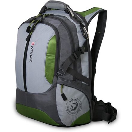 Рюкзак для ноутбука 15'' "73037" серый/зеленый