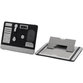 Подставка для ноутбука «Clipboard Pro» складная с органайзером для аксессуаров,  черный