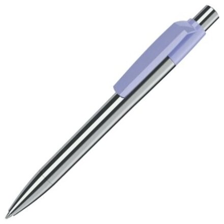 Ручка шариковая автоматическая "Mood Metal M M1" серебристый/светло-фиолетовый