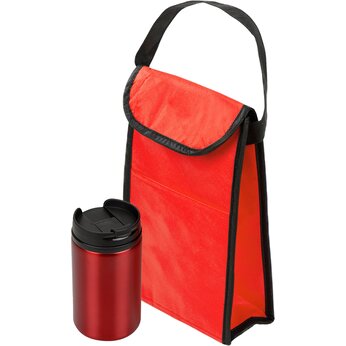 Подарочный набор: Сумка-холодильник "Reviver", кружка термическая "Jar"