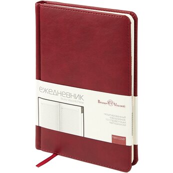 Ежедневник недатированный «Prime» A5, бордовый