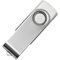 Карта памяти USB Flash 2.0 8 Gb "Dot" белый/серебристый